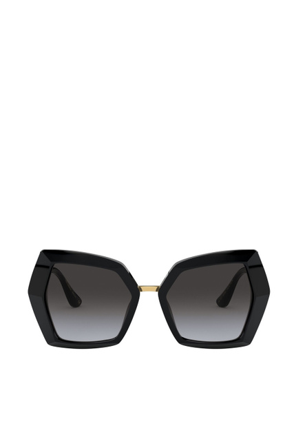 Солнцезащитные очки 0DG4377 с лого на дужках|Основной цвет:Черный|Артикул:0DG4377 | Фото 2