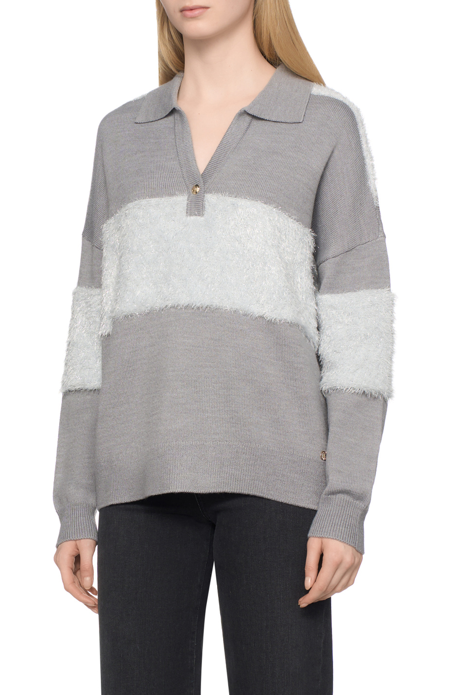 Женский Liu Jo Джемпер поло из смесовой шерсти (цвет ), артикул TF5221MA51I | Фото 4