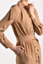 Pinko Платье-рубашка из текстиля (Бежевый цвет), артикул 1B14G88070 | Фото 4