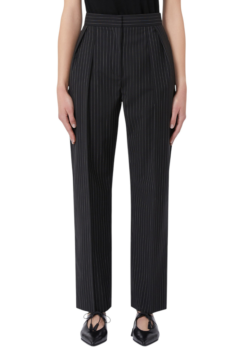 Женский Max Mara Брюки SESAMO из шерсти (цвет ), артикул 2521136021 | Фото 3