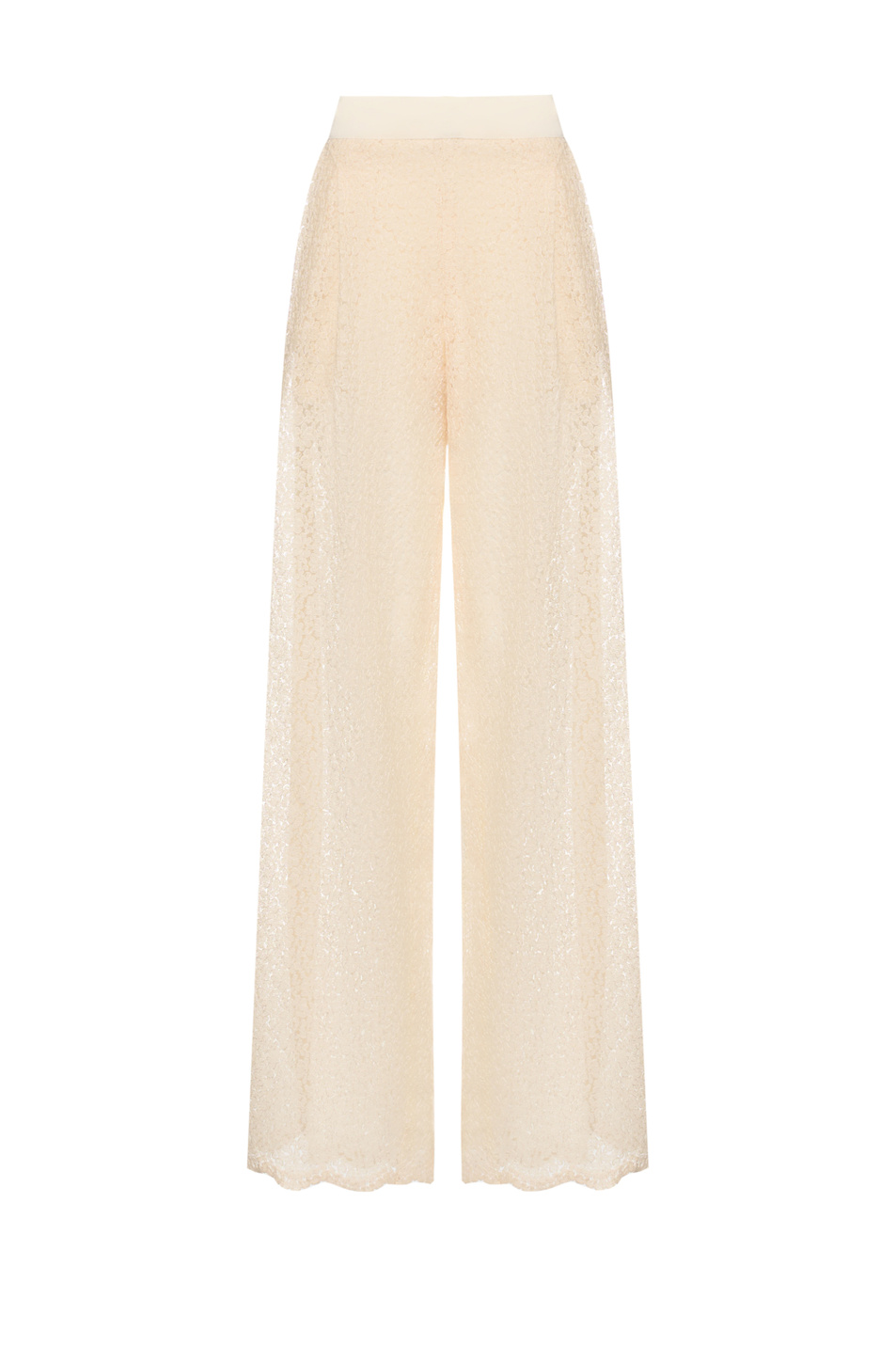 Брюки из кружева|Основной цвет:Бежевый Женский ERMANNO SCERVINO Брюки из кружева (цвет ), артикул D482P360EQF | Фото 1