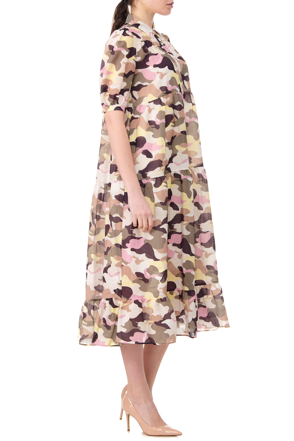 Женский HUGO Платье-рубашка с принтом (цвет ), артикул 50467575 | Фото 4
