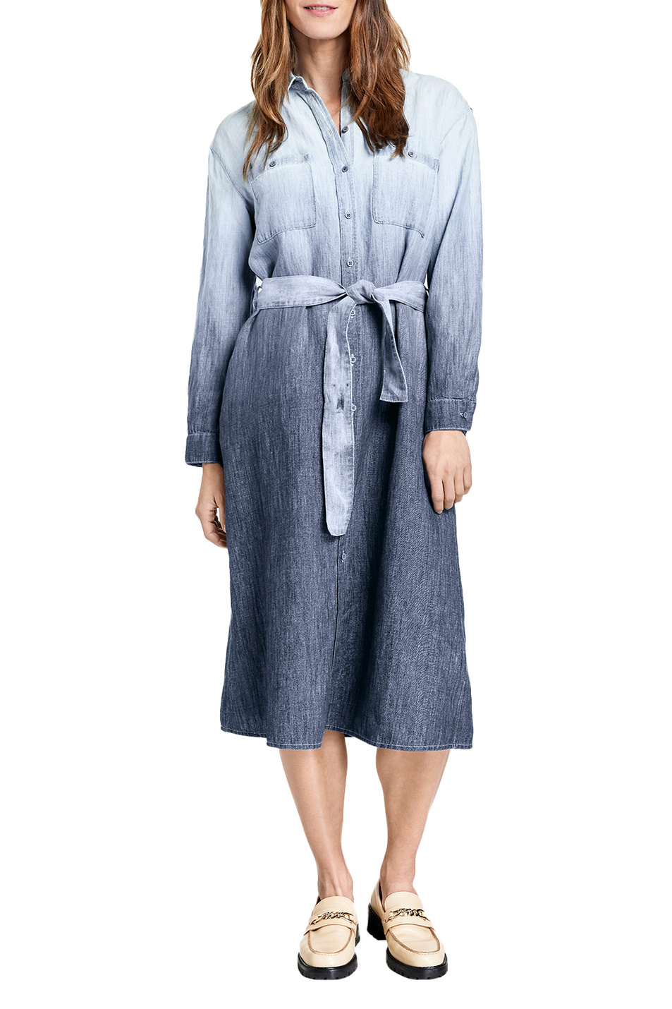 Женский Gerry Weber Платье-рубашка с градиентным принтом (цвет ), артикул 780013-31603 | Фото 3