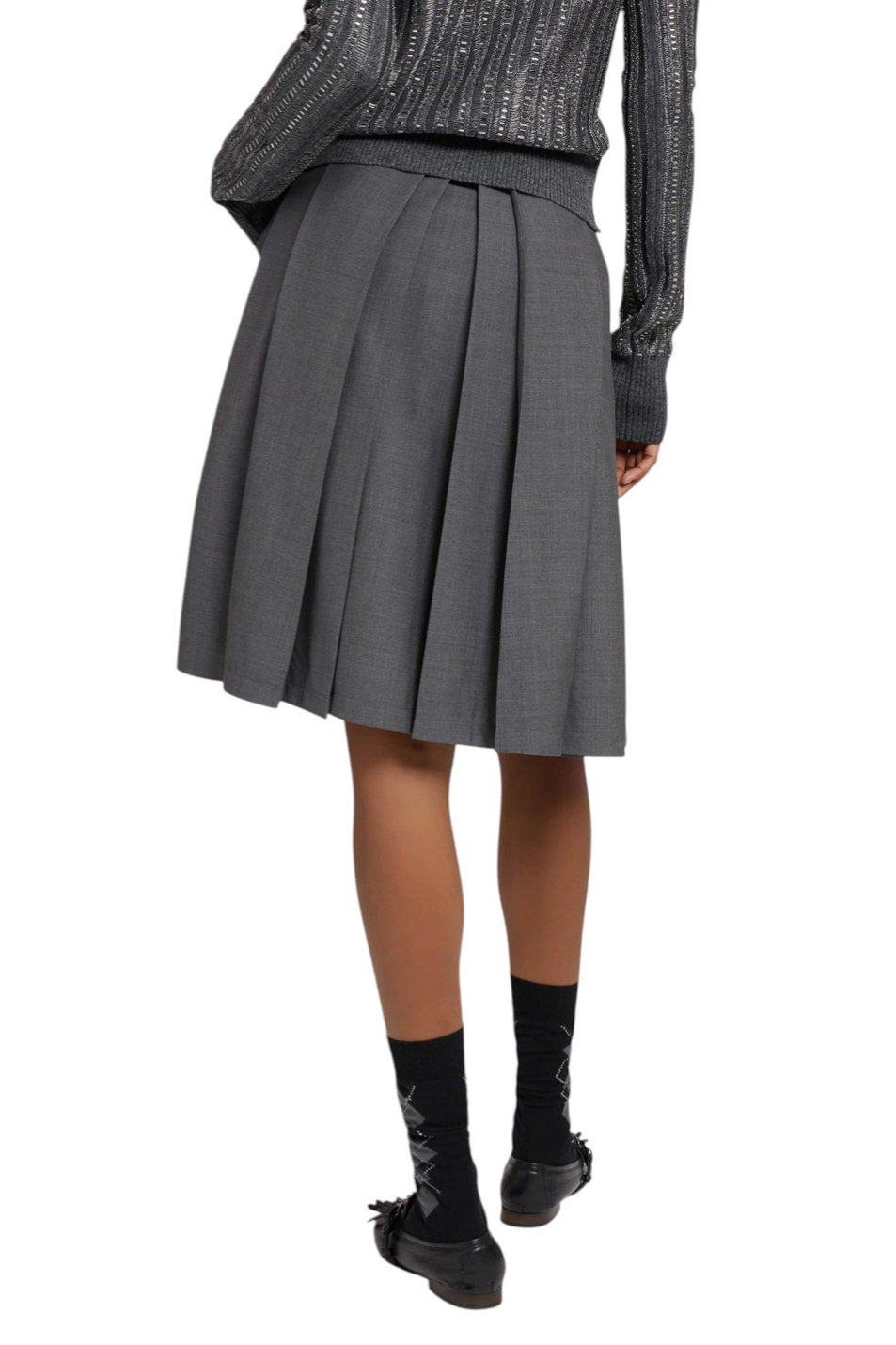 Женский ERMANNO SCERVINO Юбка-миди однотонная (цвет ), артикул D472O301TVW | Фото 5