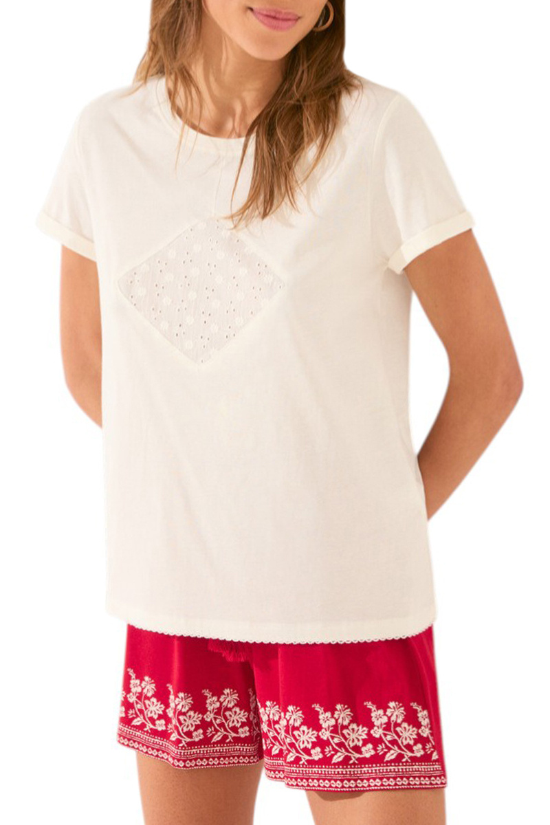 Женский Women'secret Футболка из хлопка с вышивкой (цвет ), артикул 3279705 | Фото 1