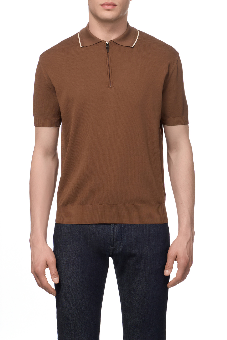 Мужской Canali Поло из натурального хлопка (цвет ), артикул C1165MK02460 | Фото 4