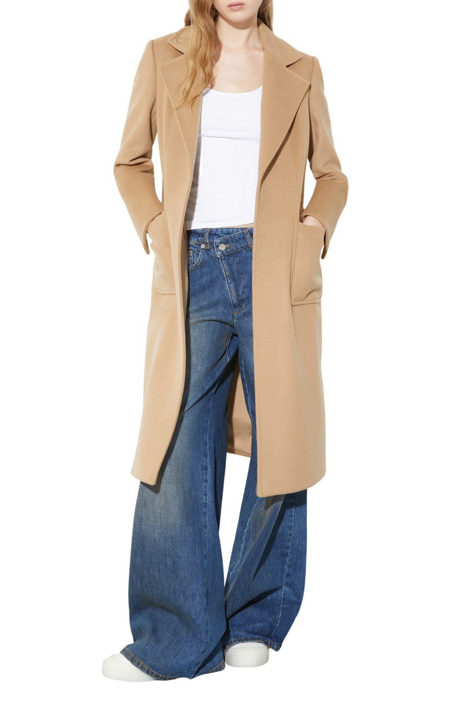 Пальто RUNAWAY с поясом|Основной цвет:Бежевый Женский MAX&Co. Пальто RUNAWAY с поясом (цвет ), артикул 2528016024 | Фото 3