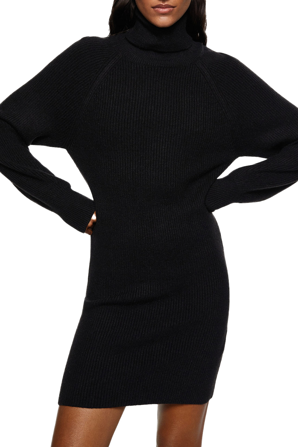 Женский Mango Платье-свитер JOLENEC с высоким воротником (цвет ), артикул 37079097 | Фото 3
