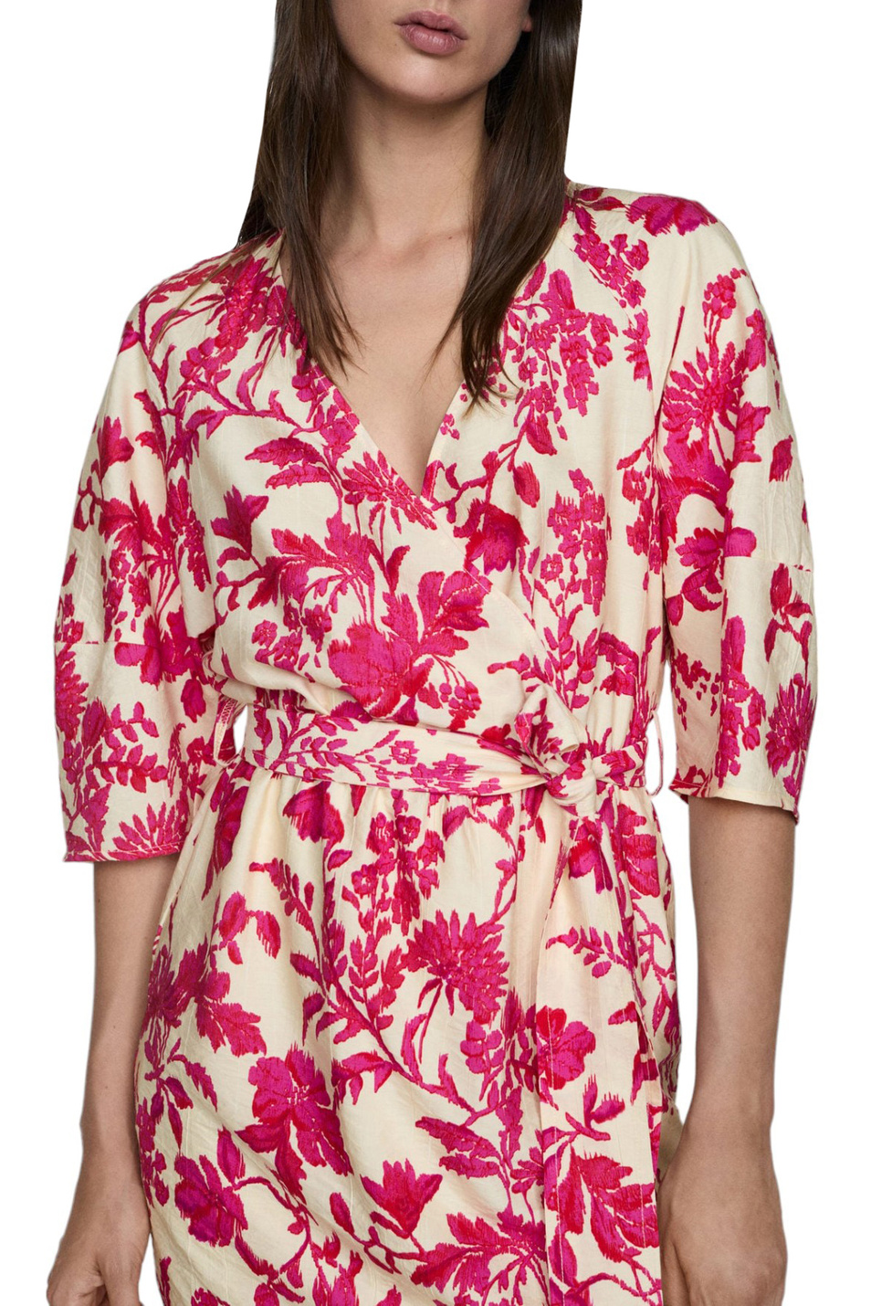 Женский Mango Платье WALLY с запахом и принтом (цвет ), артикул 67037126 | Фото 3