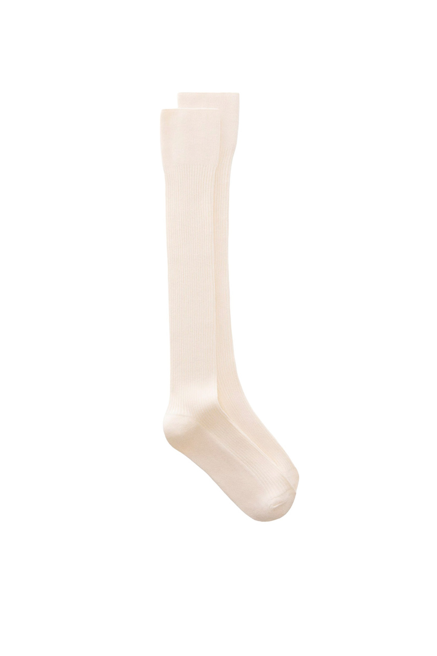 Носки BALERIN однотонные|Основной цвет:Кремовый|Артикул:67042011 | Фото 1