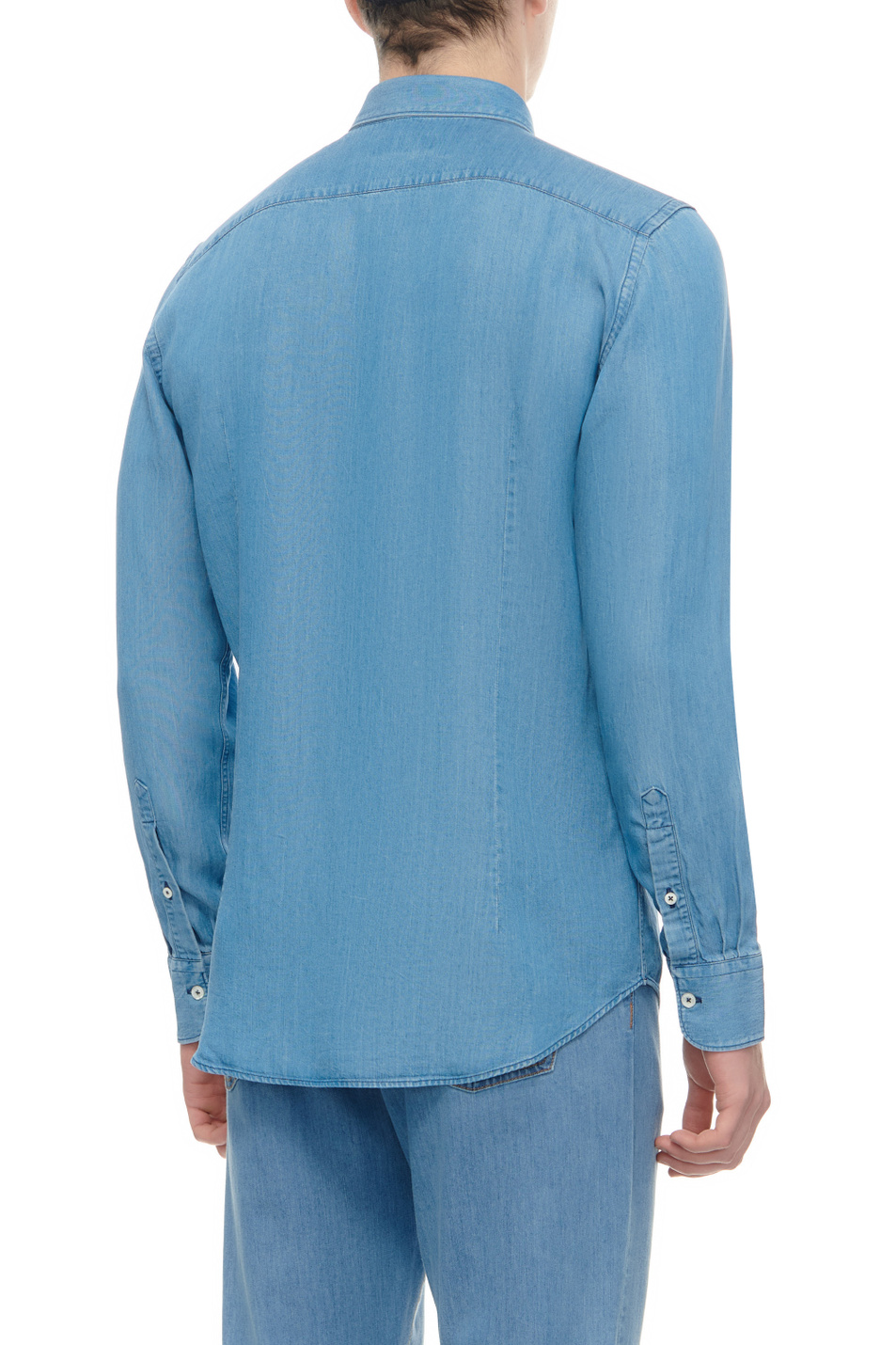 Мужской Canali Рубашка джинсовая (цвет ), артикул LX77GL02848 | Фото 4