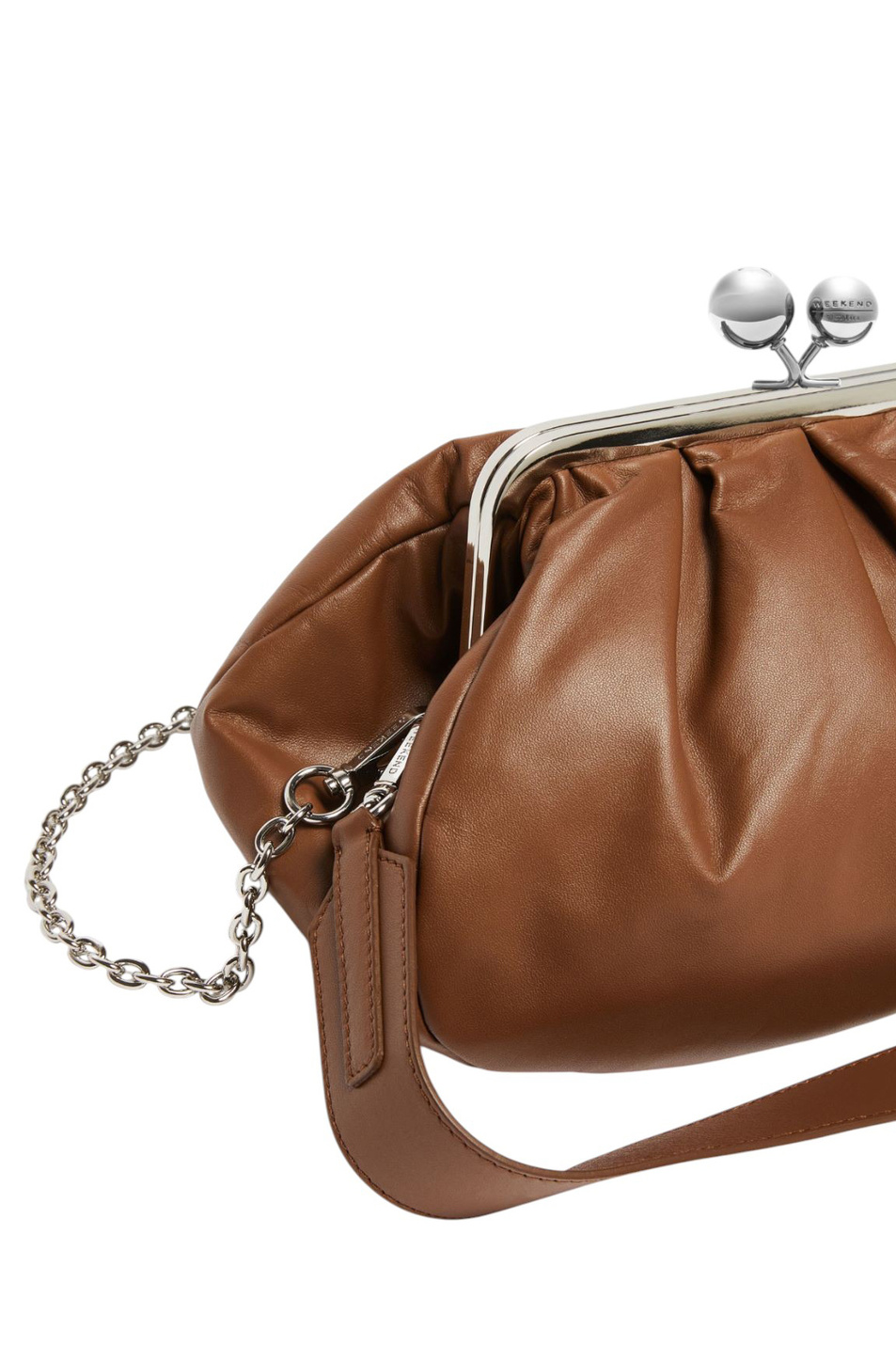 Женский Weekend Max Mara Клатч CUBICO из натуральной кожи (цвет ), артикул 2525516194 | Фото 3