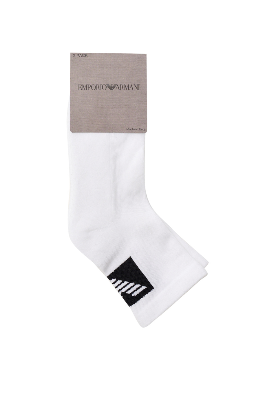 Носки в комплекте из 2 пар|Основной цвет:Белый Мужской Emporio Armani Носки в комплекте из 2 пар (цвет ), артикул EM000540-AF18263 | Фото 1