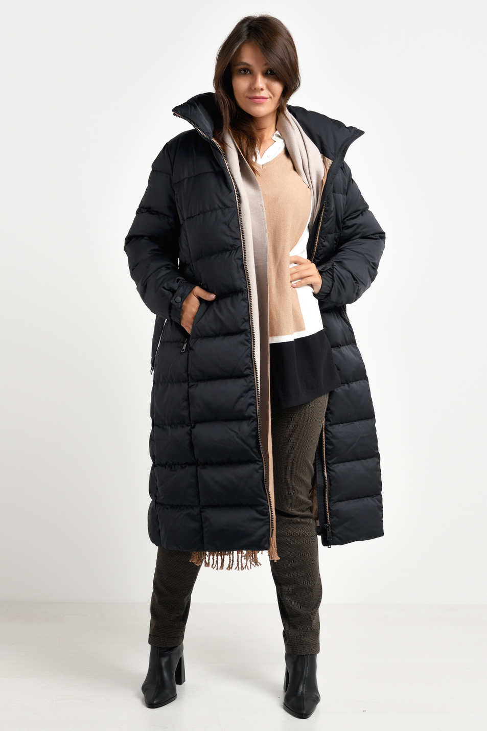 Женский Gerry Weber Пальто стеганое с потайным капюшоном (цвет ), артикул 450203-31115 | Фото 5