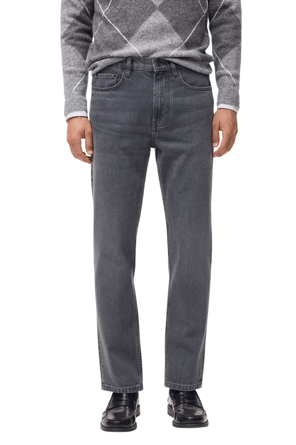 Джинсы LORI зауженные|Основной цвет:Серый Мужской Mango Man Джинсы LORI зауженные (цвет ), артикул 17037884 | Фото 3