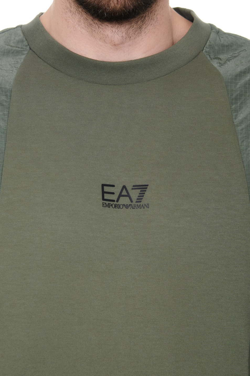 Мужской EA7 Свитшот из смесового хлопка с логотипом (цвет ), артикул 3DPM17-PJUXZ | Фото 5