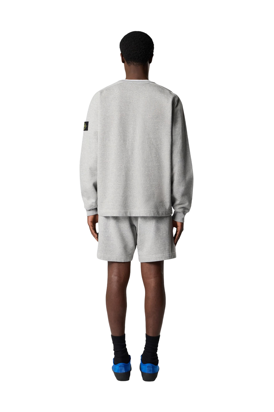 Мужской Stone Island Шорты из хлопкового флиса (цвет ), артикул L1S156200013-S0329 | Фото 4