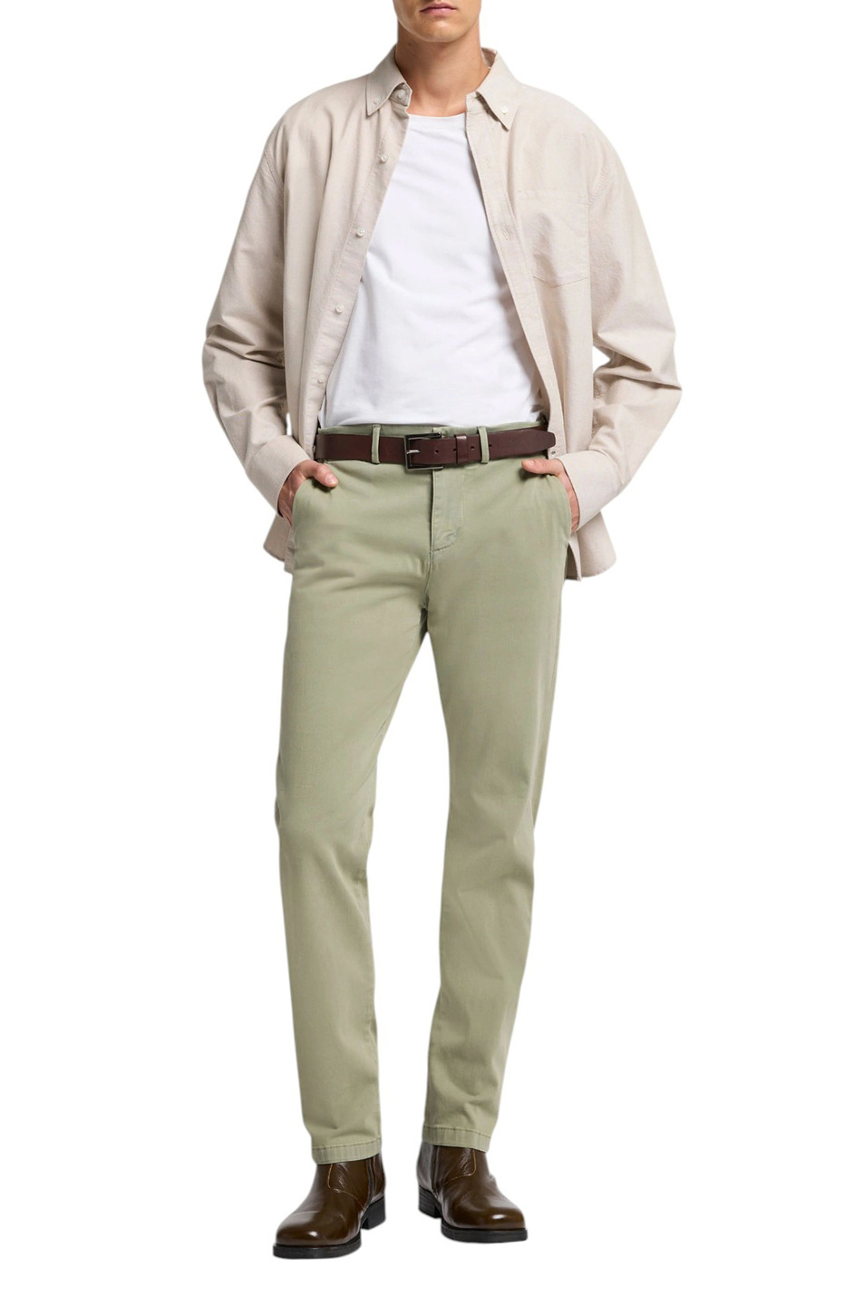 Мужской 7 for all Mankind Брюки-чинос из смесового хлопка (цвет ), артикул 7TSU3T49 | Фото 2