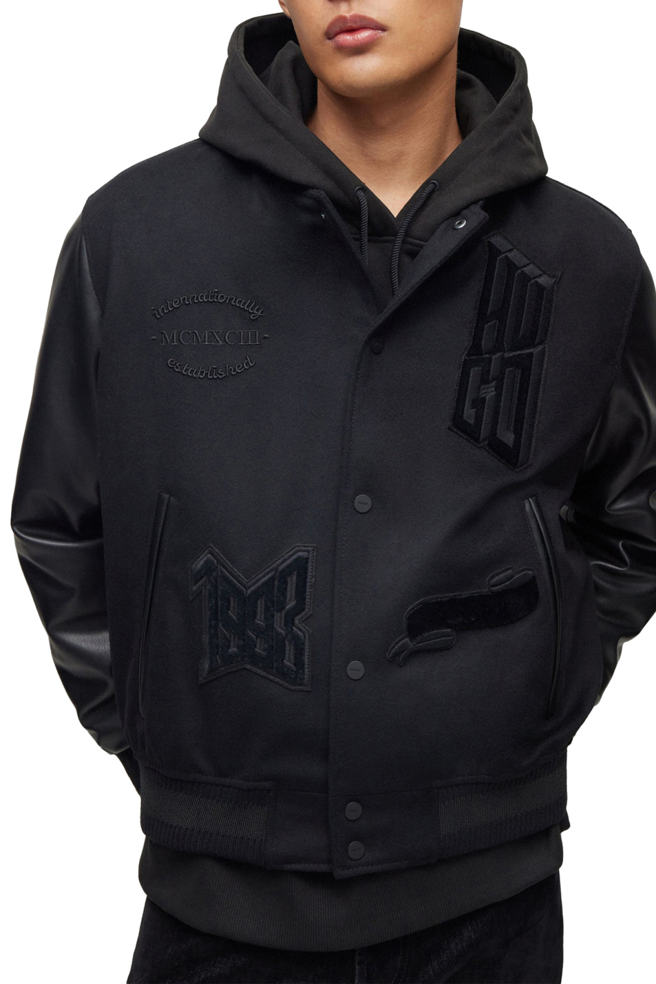 Мужской HUGO Куртка-бомбер с логотипом (цвет ), артикул 50503394 | Фото 3