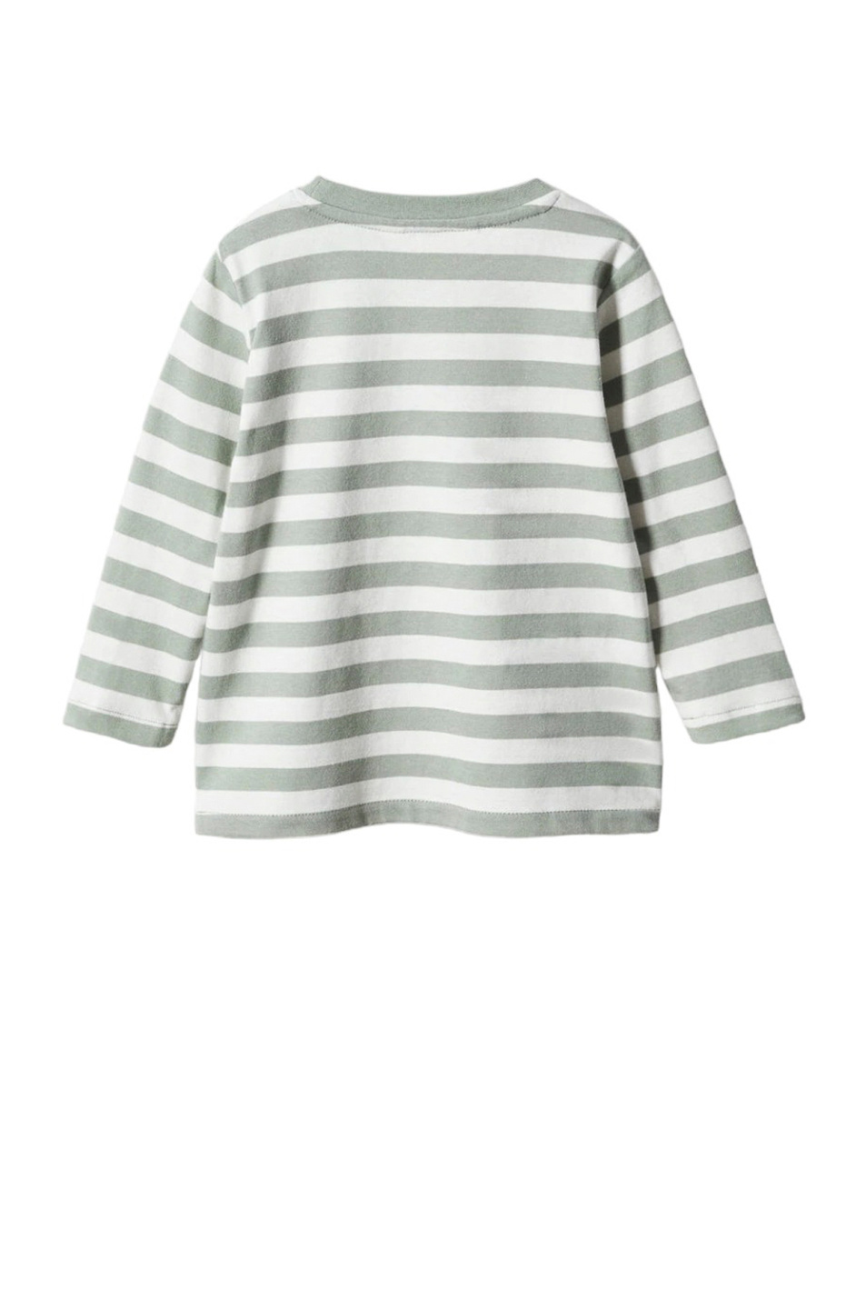 Мальчикам Mango Kids Лонгслив STRIPES из натурального хлопка в полоску (цвет ), артикул 57013266 | Фото 2
