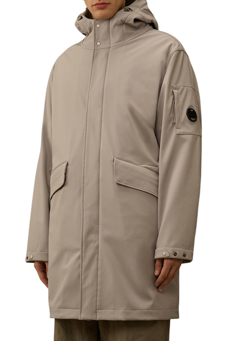 Куртка однотонная|Основной цвет:Бежевый Мужской C.P. Company Куртка однотонная (цвет ), артикул 19CMOW004A006097A | Фото 3