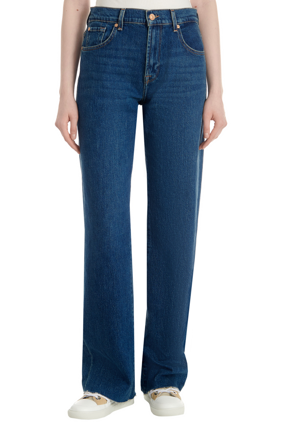 Женский 7 for all Mankind Джинсы TESS из эластичного хлопка (цвет ), артикул JSSTC650BB | Фото 1