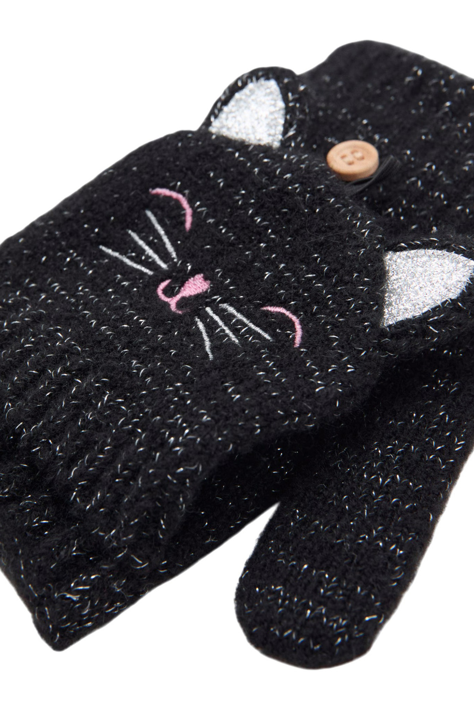 Девочкам Mango Kids Варежки GATOG с люрексом (цвет ), артикул 17067130 | Фото 3