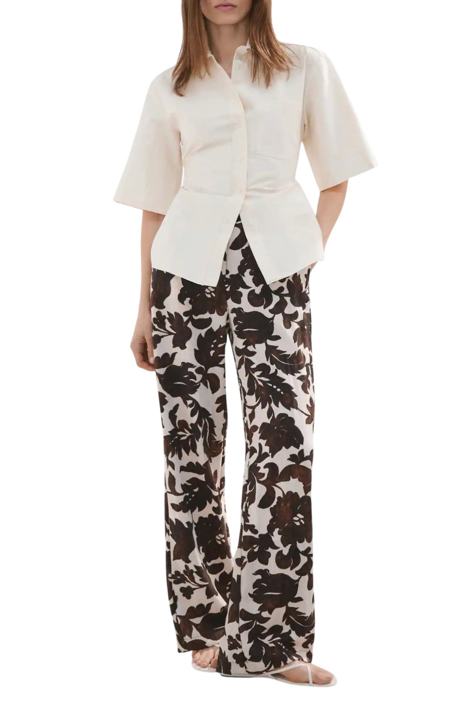 Женский Mango Брюки KARINA с цветочным принтом (цвет ), артикул 27067148 | Фото 2
