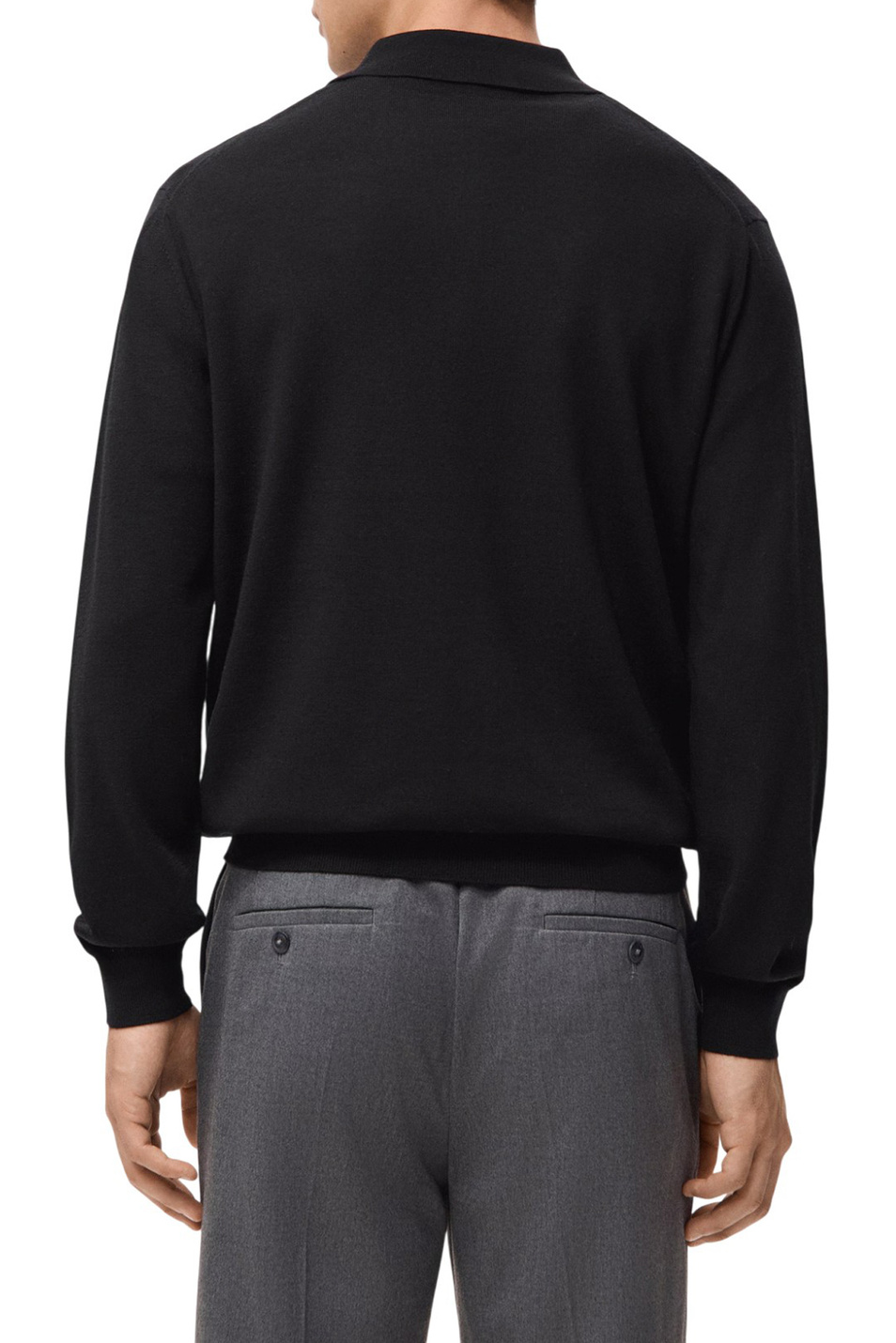 Мужской Mango Man Джемпер-поло WILLYS из шерсти (цвет ), артикул 27051283 | Фото 4