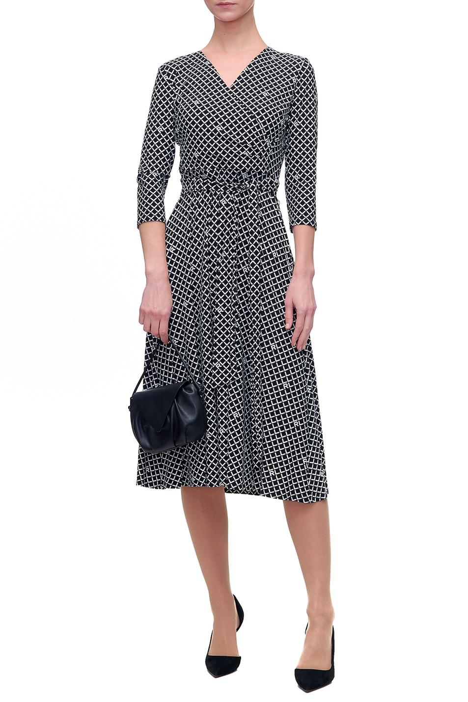 Lauren Платье с V-образным вырезом и поясом (цвет ), артикул 250840429001 | Фото 1