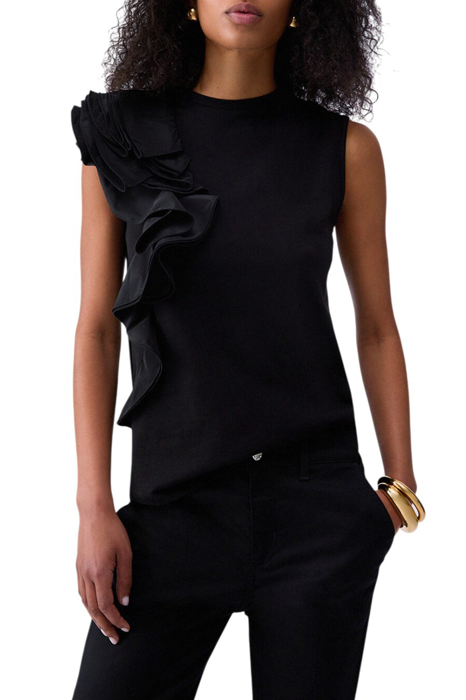 Женский Liu Jo Топ с воланом (цвет ), артикул CA6385J6308 | Фото 3