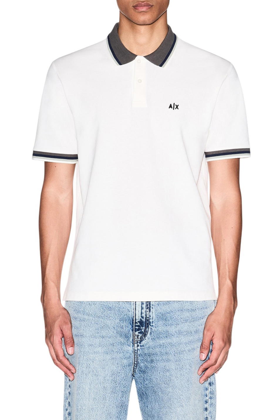 Мужской Armani Exchange Поло из хлопка (цвет ), артикул XM002329-AF13026 | Фото 3