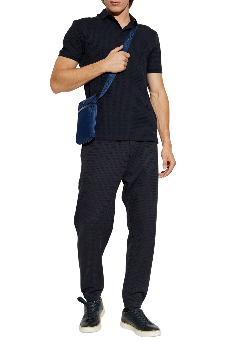 Мужской Emporio Armani Поло из хлопка (цвет ), артикул EM003012-AF10762 | Фото 3