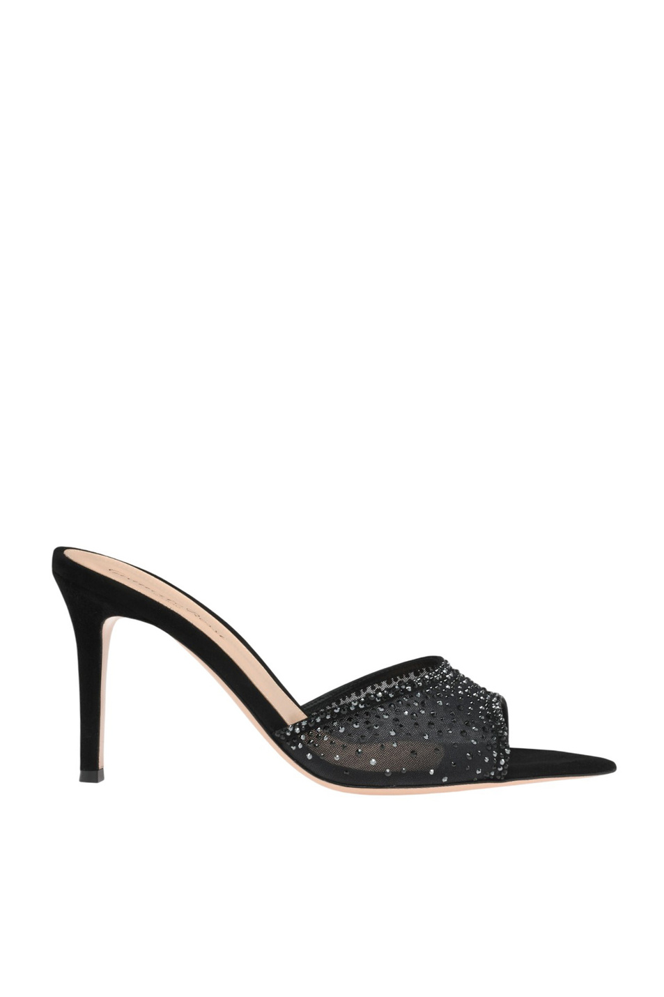 Женский Gianvito Rossi Мюли RANIA с отделкой стразами (цвет ), артикул G15040.85RIC.COZNENE | Фото 1