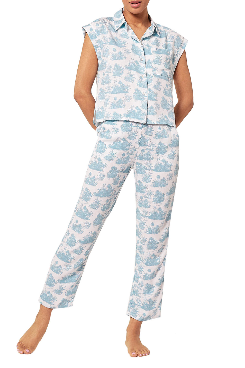 Женский Etam Пижамная рубашка GLAD с принтом (цвет ), артикул 6534162 | Фото 2