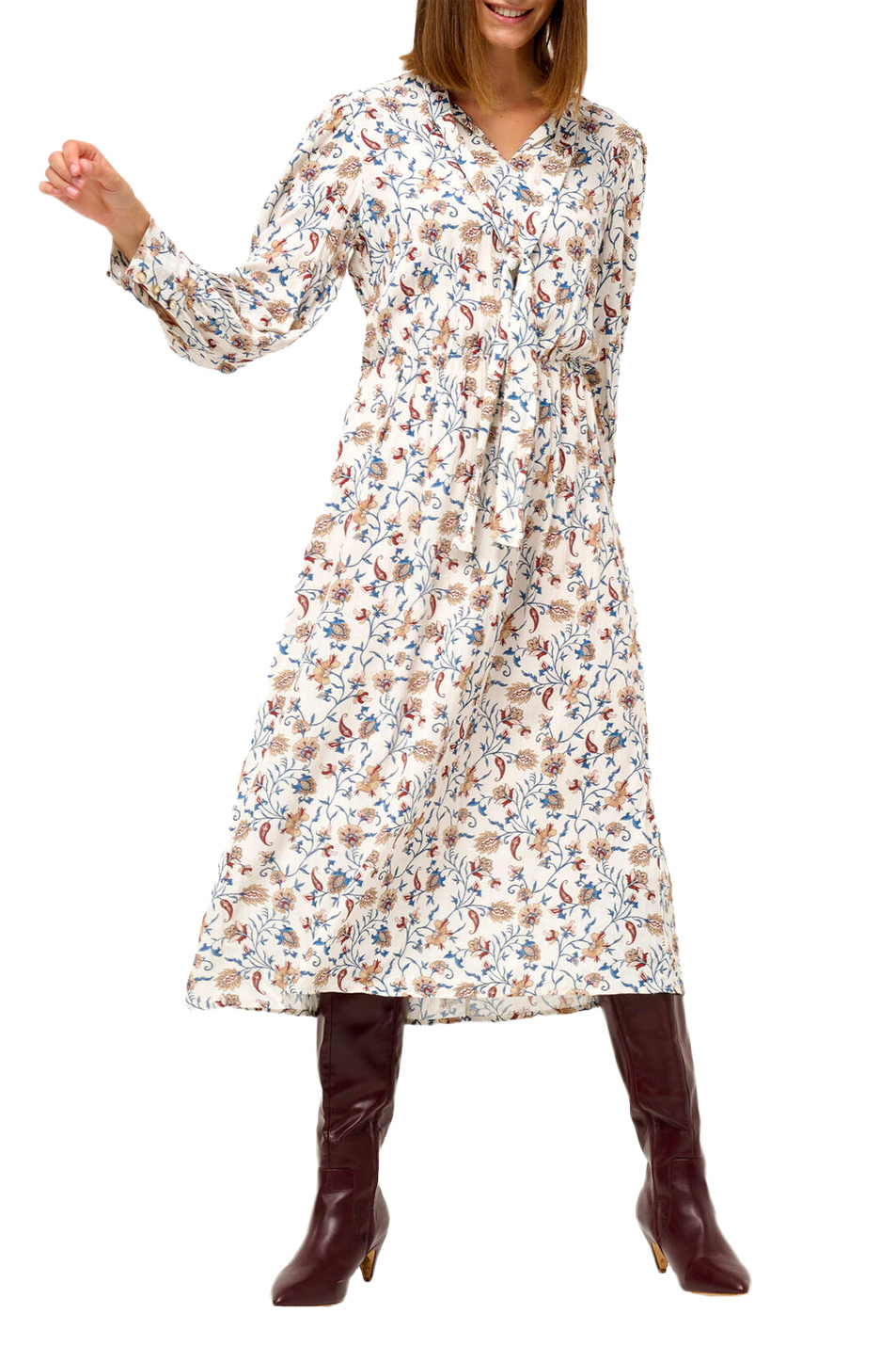 Orsay Платье с принтом и декоративным бантом (цвет ), артикул 471606 | Фото 2