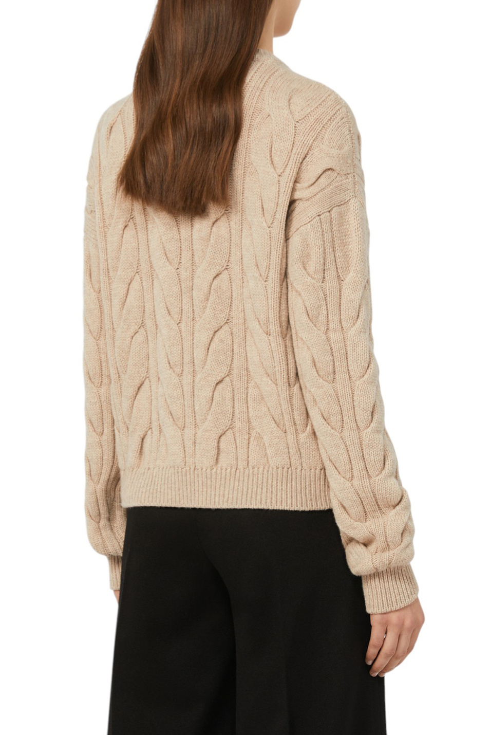 Женский Max Mara Джемпер NOSTOC из шерсти и кашемира (цвет ), артикул 2521366052 | Фото 4