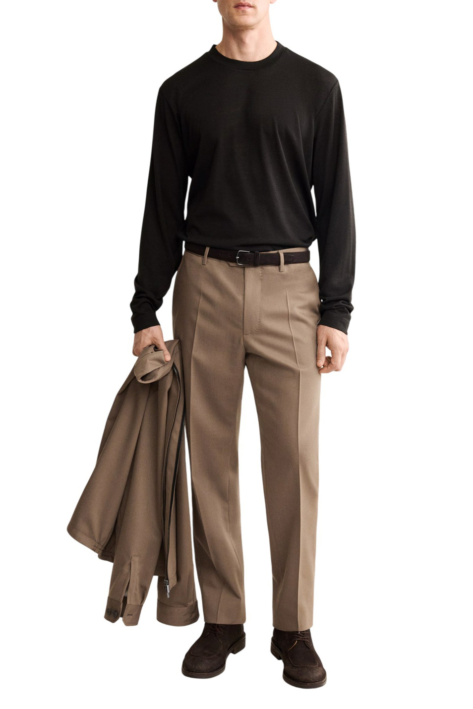 Мужской Mango Man Лонгслив CASTELL из смесовой шерсти (цвет ), артикул 17077897 | Фото 2