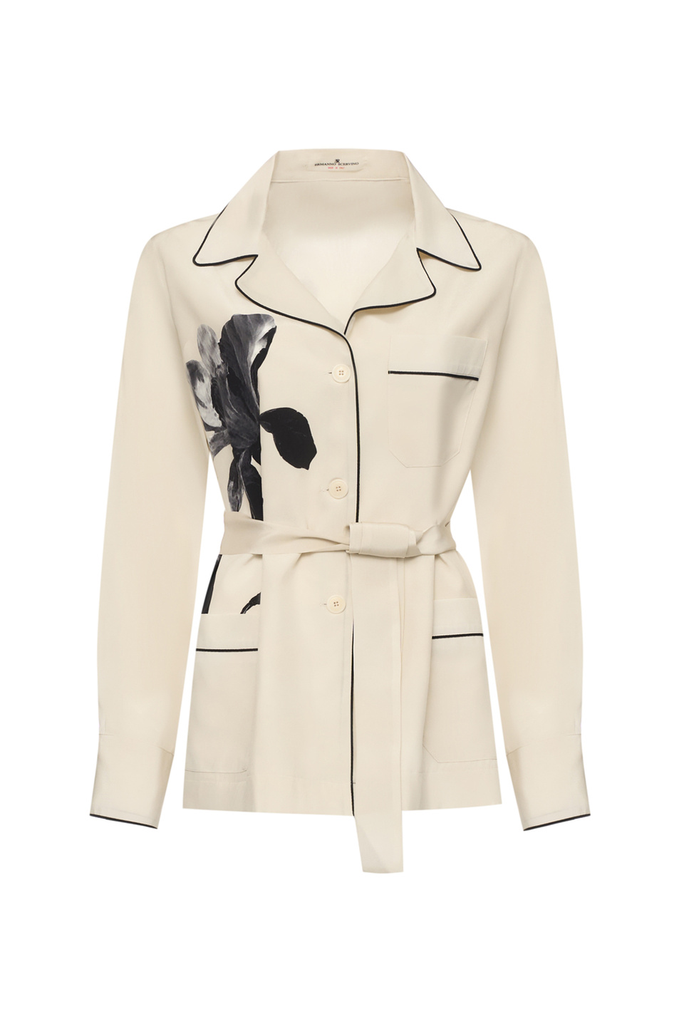 Женский ERMANNO SCERVINO Блузка из шелка с принтом (цвет ), артикул D482I353BYBQ | Фото 1