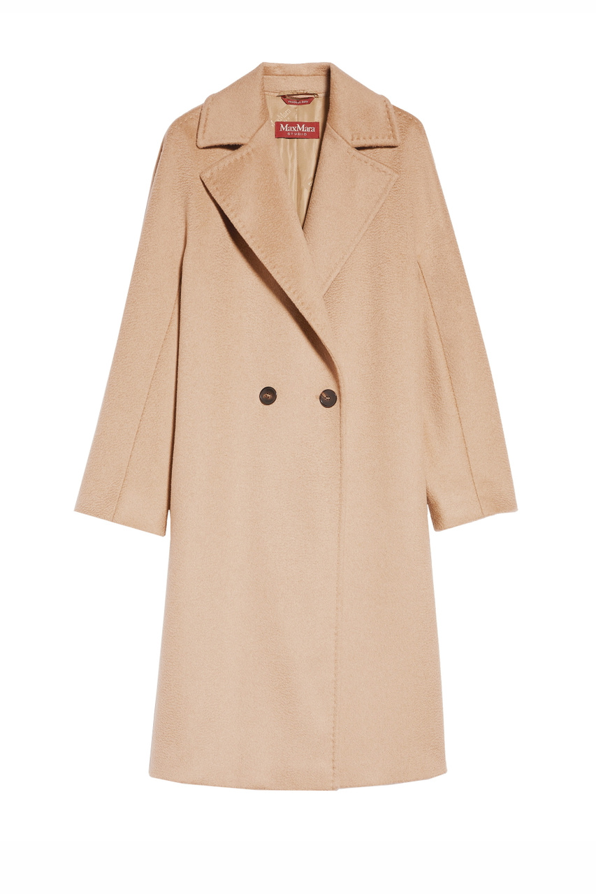 Пальто KARIM из смесовой пряжи альпаки|Основной цвет:Бежевый|Артикул:2360161133 | Фото 1