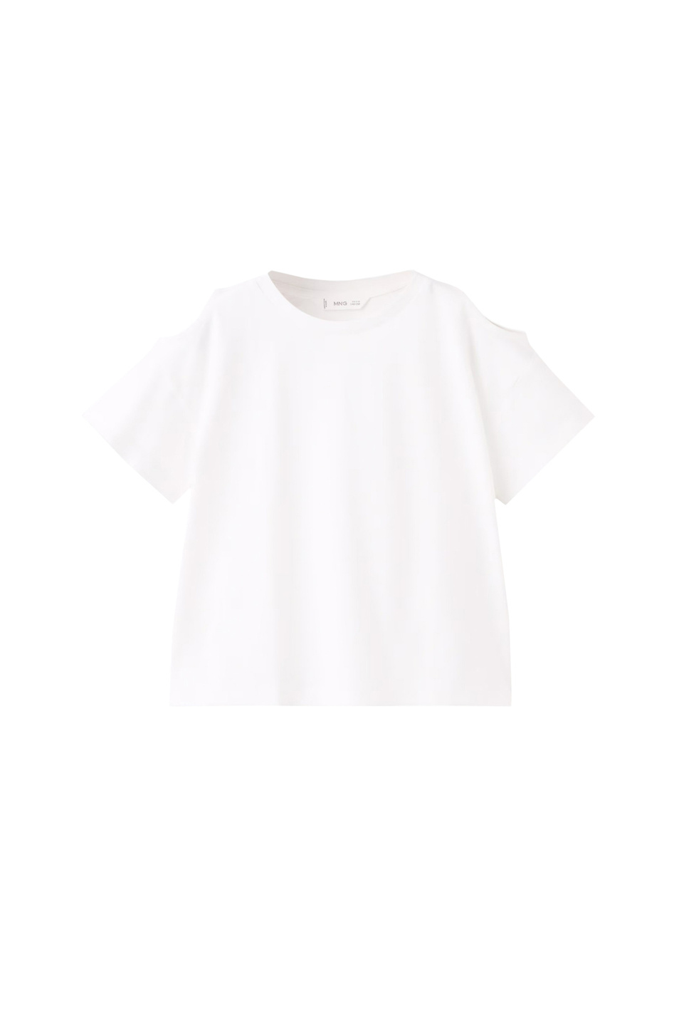 Девочкам Mango Kids Футболка CUTOUT из хлопка (цвет ), артикул 27096734 | Фото 1