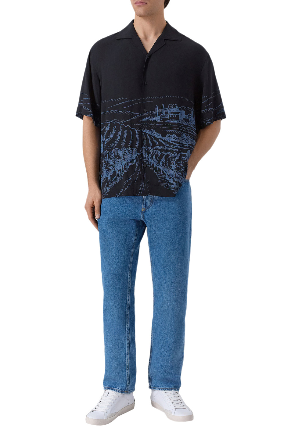 Мужской HUGO Рубашка Espino с принтом (цвет ), артикул 50555785 | Фото 3