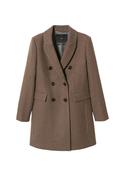 Двубортное пальто DALI|Основной цвет:Коричневый|Артикул:37805546 | Фото 1