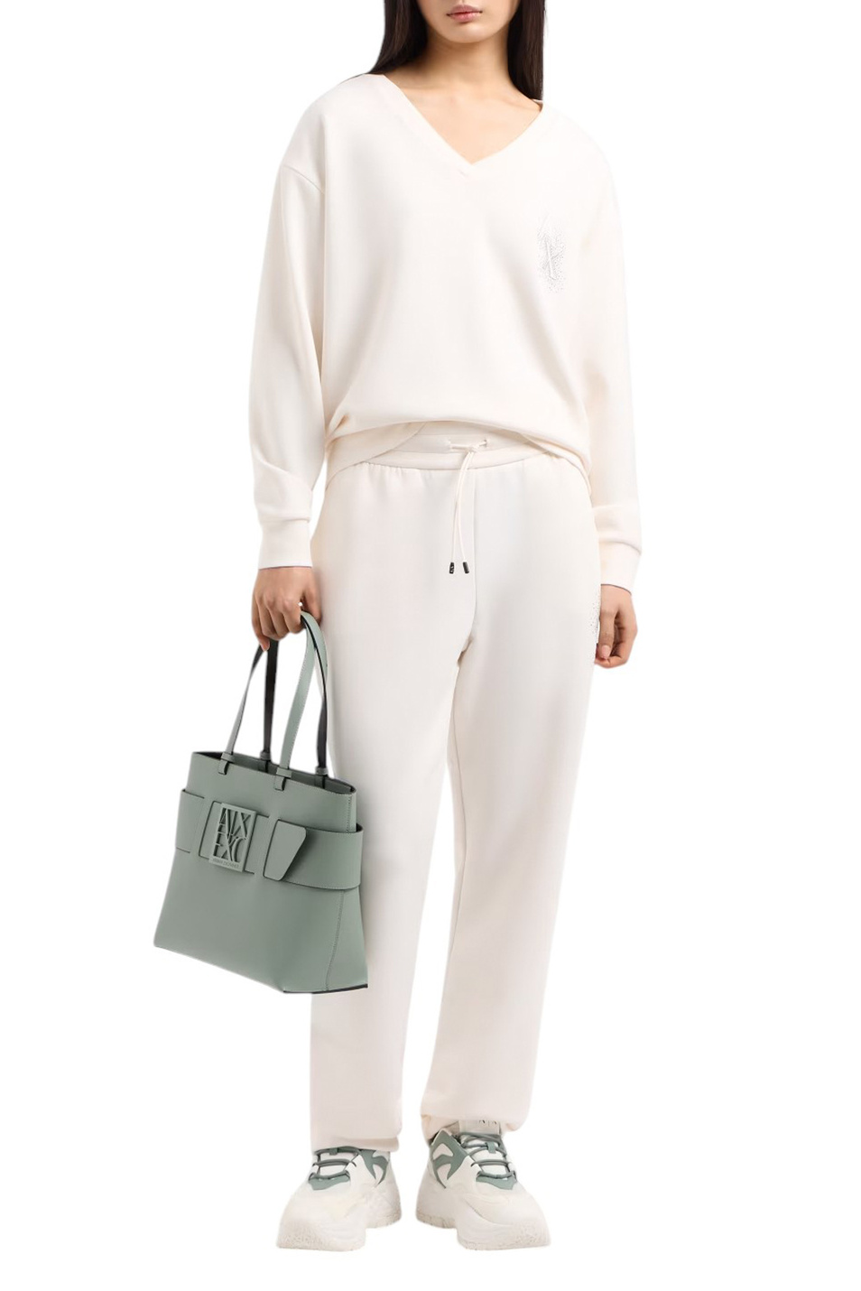 Женский Armani Exchange Брюки со стразами (цвет ), артикул XW000096-AF10804 | Фото 2