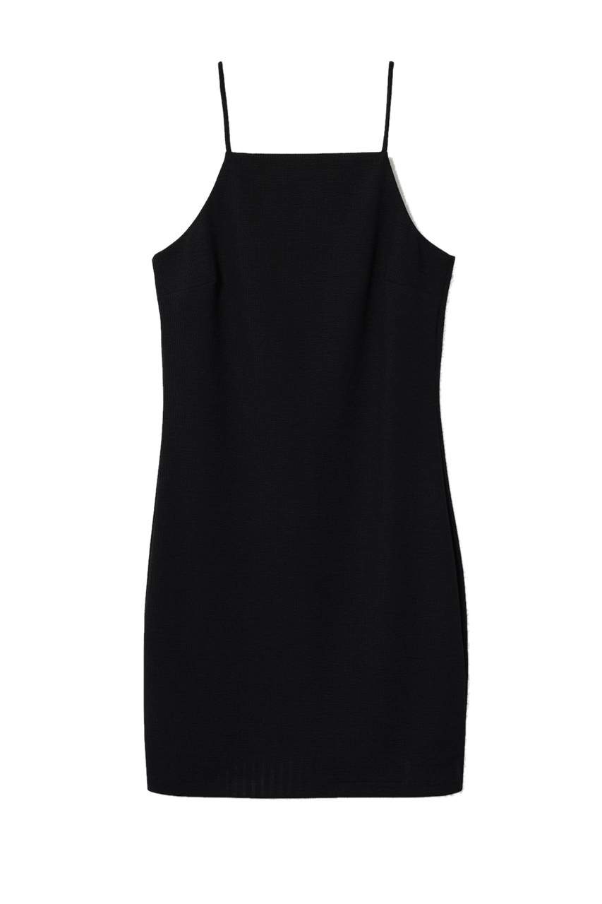 Платье NUVERSA в рубчик|Основной цвет:Черный|Артикул:37000454 | Фото 1