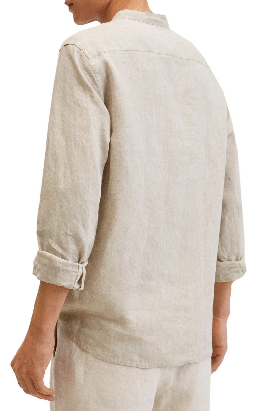Мужской Mango Man Льняная рубашка CHENNAI с воротником мao (цвет ), артикул 27005654 | Фото 3