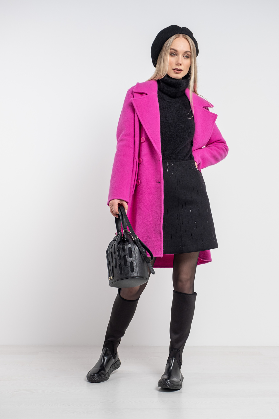 Emporio Armani Двубортное пальто из смесовой шерсти (цвет ), артикул 6H2LT2-2M07Z | Фото 8