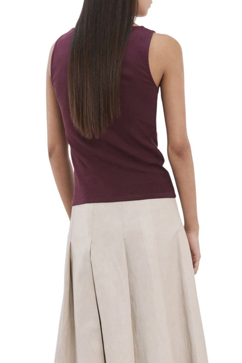 Женский Mango Топ TECLI однотонный (цвет ), артикул 27095822 | Фото 4