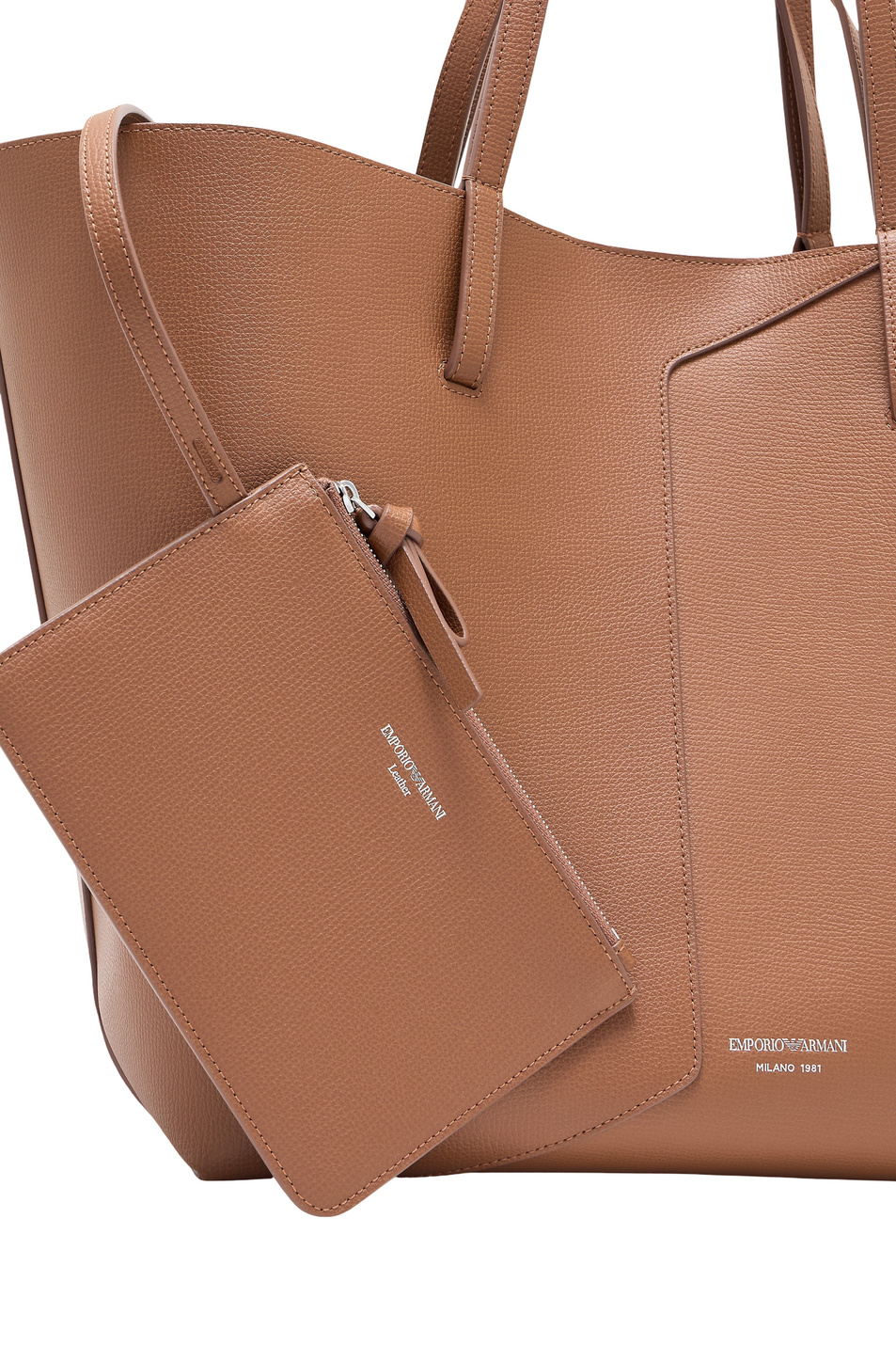 Женский Emporio Armani Сумка-шопер из натуральной кожи (цвет ), артикул EW005668-AF29459 | Фото 7