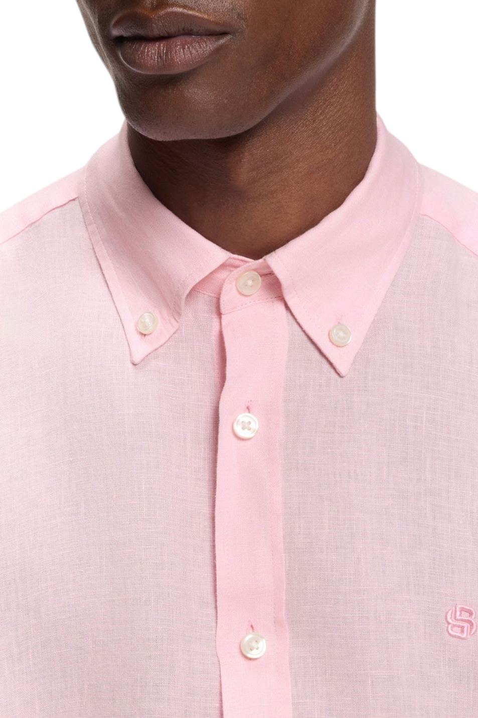 Мужской BOSS Рубашка прямого кроя из льна (цвет ), артикул 50556077 | Фото 5